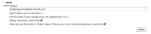 Jenkins - SimpleTest Settings